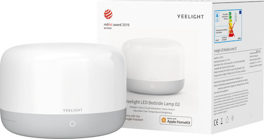 Yeelight Smart Διακοσμητικό Φωτιστικό Bedside Lamp D2 LED RGB 14x14x10εκ.