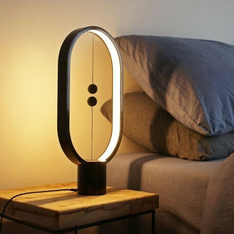 Allocacoc Dekoratives Tischlicht Heng Balance Lampe Ellipse LED Warmes Weiß 3500K 20cm