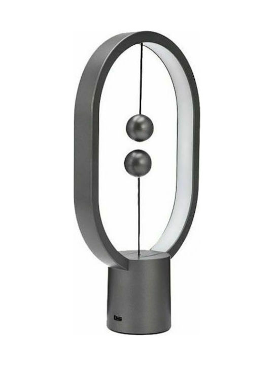 Allocacoc Heng Balance Lamp Ellipse Dekorative Lampe Schwarz