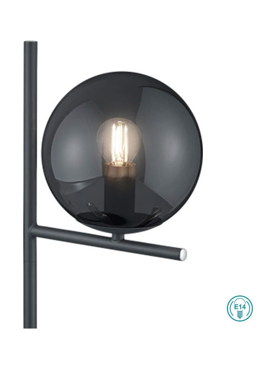 Trio Lighting Pure Metall Tischlampe für Fassung E14 mit Schwarz Basis