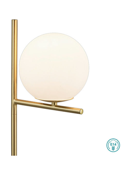 Trio Lighting Pure Metal Table Lamp for Socket E14 with Gold Base