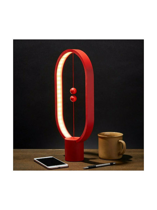 Allocacoc Heng Balance Lamp Ellipse Lustră Decorativă Roșu