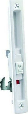 Domus Kliklok Lock for Sliding Aluminum Doors Silver with Key