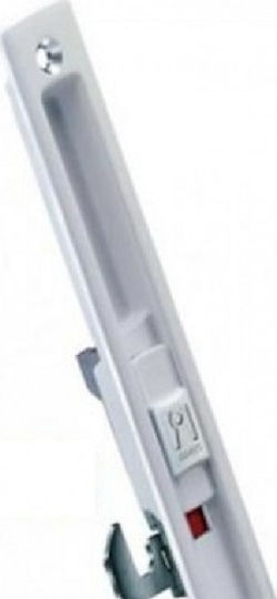Domus Kliklok Lock for Sliding Aluminum Doors Silver with Key