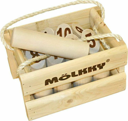 Tactic Παιχνίδι Εξωτερικού Χώρου Mölkky Game in a Wooden Case