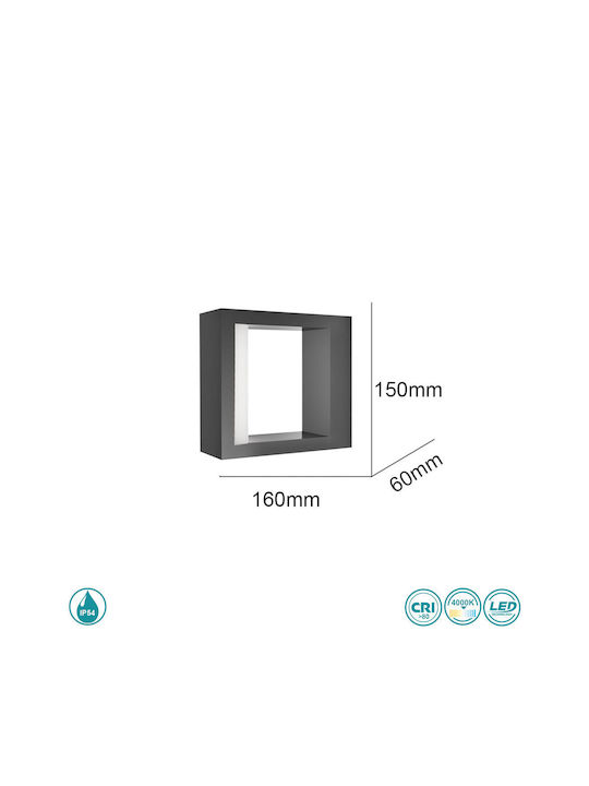SoleLuce Стенни Външни Таванна Лампа LED IP54