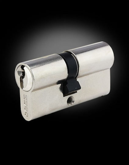 Hugo Locks Lock Cylinder Security GR 2S 60mm (27-33) with 3 Keys Silver