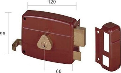 Cisa Boxed Lock in color Red