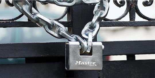 Master Lock Αλυσίδα Σήμανσης Ατσάλινη με Κάλυμμα Βινυλίου 1.5m Φ6mm σε Ασημί Χρώμα 1.5μ.x0.6εκ.