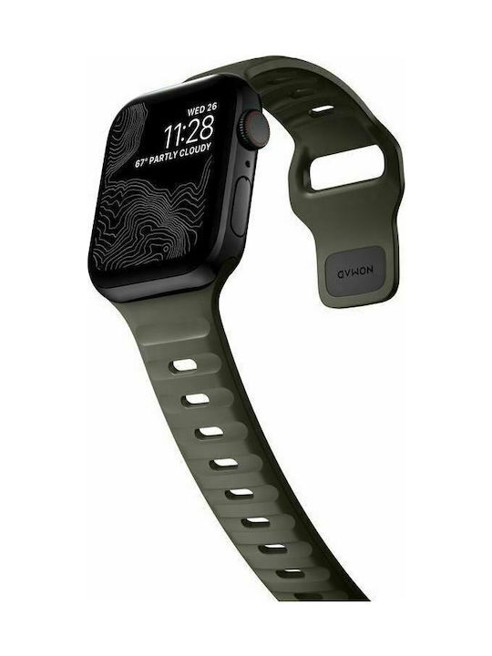 Nomad Sport Strap M/L Λουράκι Σιλικόνης Ash Green (Apple Watch 42/44/45mm)