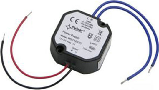 Pulsar Power Supply for CCTV Systems 90-264 VAC out 12VDC/1A PSC12010
