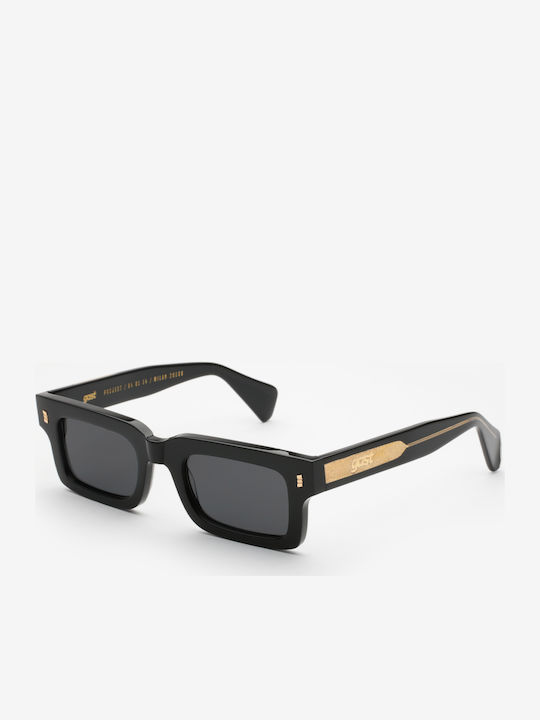 Gast Noble Day Unisex Sunglasses with Plastic Frame Black Gold