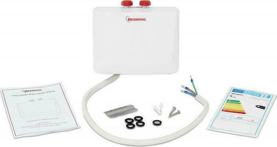 Redring RIWH6 Wall Mounted Electric Single-Phase Instant Water Heater for Bathroom / Kitchen 6kW