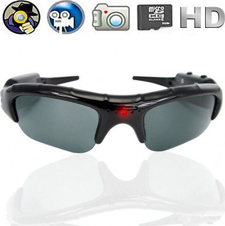 Hidden Camera Action Spy SunGlasses Glasses with Memory Card Slot