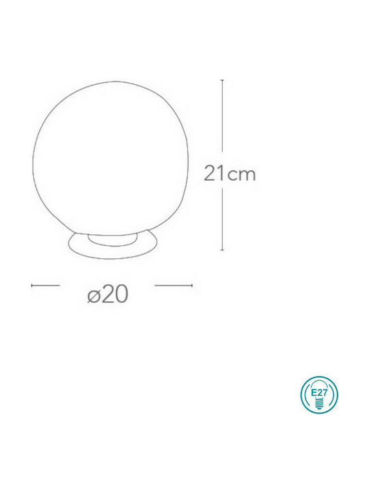 Fan Europe Astra Decorative Lamp with Socket for Bulb E27 Silver