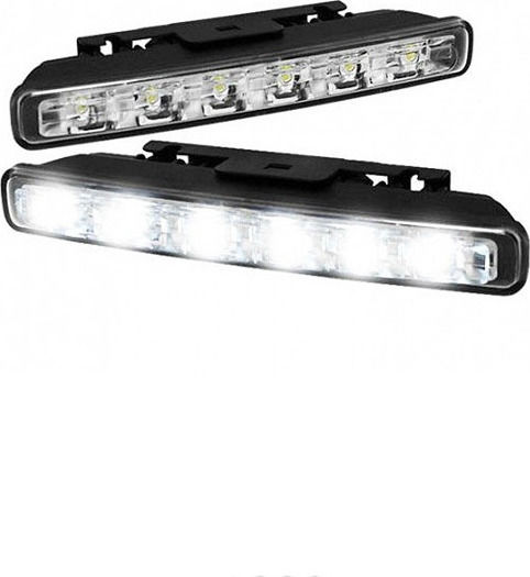 Daytime Running Lights Rectangle Waterproof Daytime Running Lamps Car LED Universal 12V 5W 15.6cm with White Lighting 2pcs MG50847