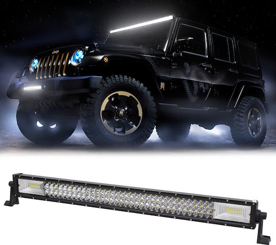 GloboStar Waterproof LED Lightbar Universal 10 - 30V 405W 83.5cm with White Lighting 1pcs