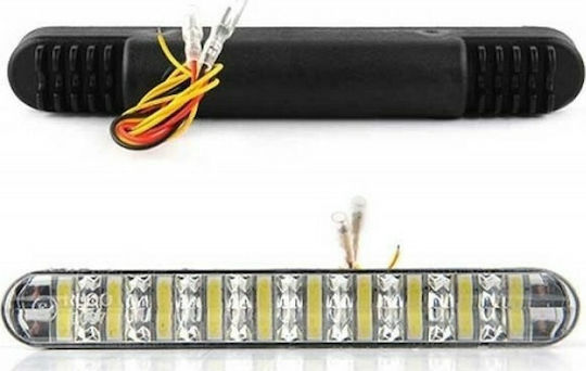 Αδιάβροχα Φώτα Ημέρας Αυτοκινήτου LED Universal 12V 5W 19cm 2τμχ