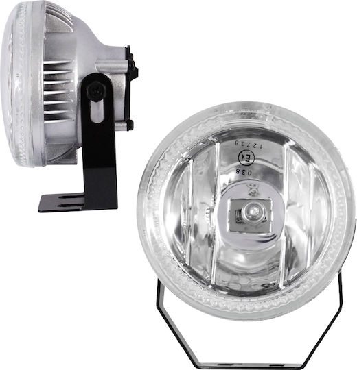 Autoline Angel Eye H3 Round Foglights Car LED Universal 12V 55W 9cm 2pcs