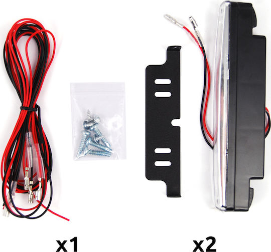 Autoline Daytime light Αδιάβροχα Φώτα Ημέρας Αυτοκινήτου LED Universal 12V 16cm 2τμχ