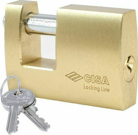 Cisa Steel Padlock Monoblock with Key 70mm 1pcs