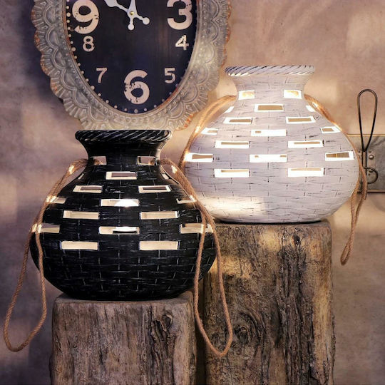 Espiel Lustră Decorativă Lampion cu Soclu pentru Bec E14 Gri