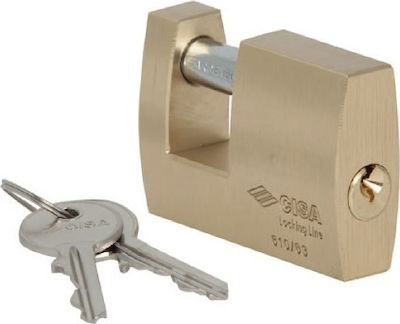 Cisa Steel Padlock Monoblock with Key 63mm 1pcs