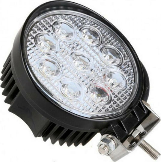 Roundς Waterproof Headlights Car LED Universal 12 / 24V 27W 11.3cm 1pcs