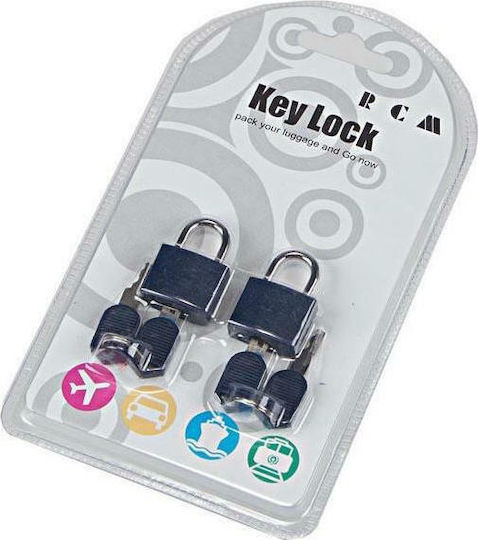 RCM Plastic Padlock Brass with Key 25mm 1pcs