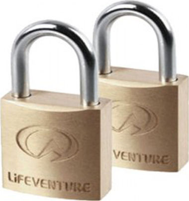 Lifeventure Bronze Vorhängeschloss Messing mit Schlüssel 20mm 2Stück