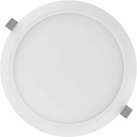 Ledvance Round Recessed LED Panel 22W with Natural White Light 4000K 22.5cm