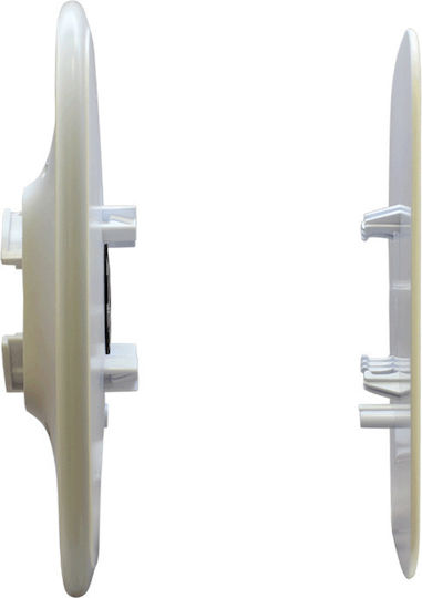 Ajax Systems Brandplate Κάλυμμα Περιφερειακών Συστημάτων Συναγερμού Brandplate για StreetSiren DoubleDeck Λευκό