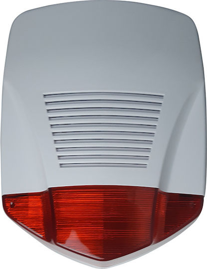 Spark Outdoor Battery Alarm Siren 118dB with Red Light 19.3x27cm