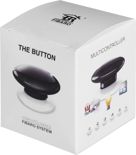 Fibaro Button Μπουτόν Συστημάτων Συναγερμού Μαύρο