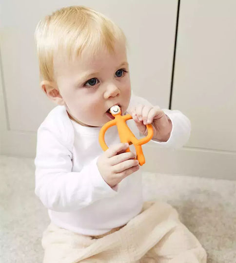 Matchstick Monkey Monkey Teething Ring BPA Free Silicone for 3 m+