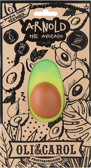 Oli&Carol Arnold the Avocado Μασητικό Οδοντοφυΐας από Καουτσούκ για 3 m+