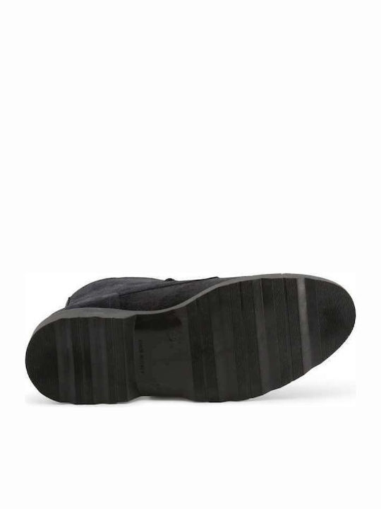 Achille Cam Wildleder Marineblau Stiefel