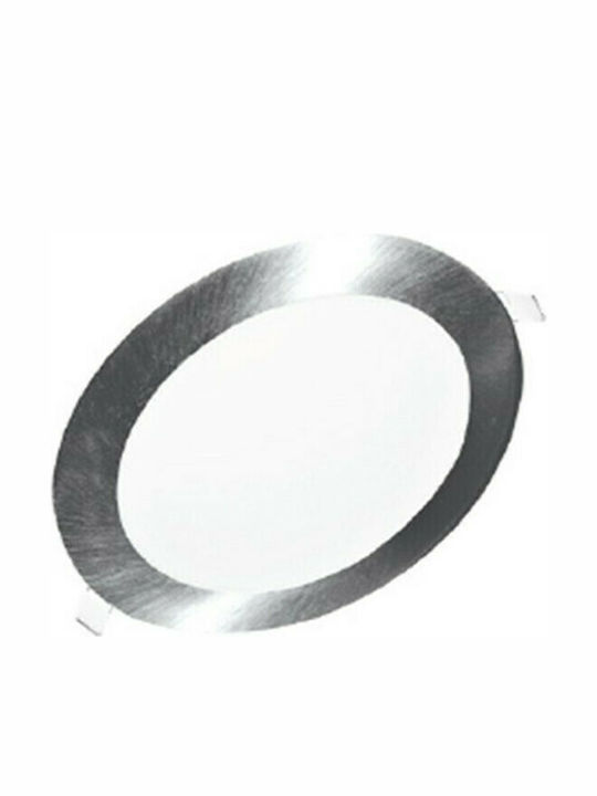 Aca Round Recessed LED Panel 18W with Natural White Light 23x23cm