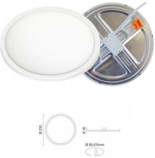 Aca Recessed LED Panel 15W 17.5cm Aca Recessed LED Panel 15W 17.5cm