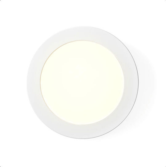 Nedis Rund Draußen LED Panel 12W mit Natürliches Weiß Licht 4000K