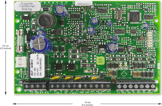 Paradox Placă de circuit Sisteme de alarmă 4 Unitate de acces la cabluri
