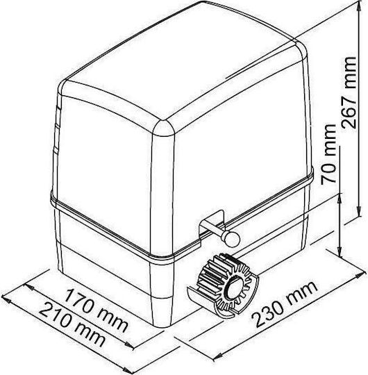 Norton Μοτέρ Συρόμενης Γκαραζόπορτας έως 600kg FCM 400