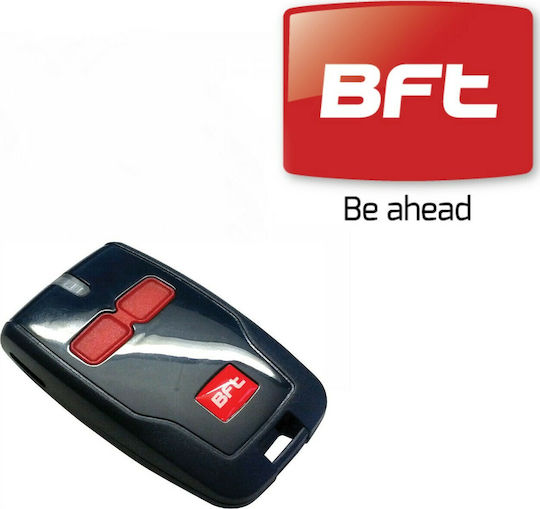 Bft Mitto B RCB02 R1 2-Channel Garage Door Remote Control with Rolling Code 433.92MHz Red