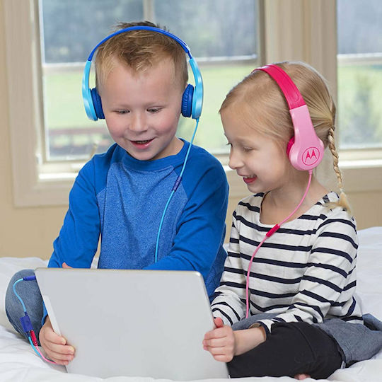 Motorola Squads 200 Wired On Ear Headphones Blue