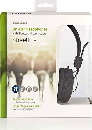 Nedis Wireless / Wired On Ear Headphones with 6 hours of Operation Black