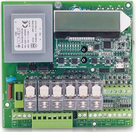 Profelmnet 4114 Garage Door Control Panel Single-Phase (220V) 2400W Automation for Double Opening Doors