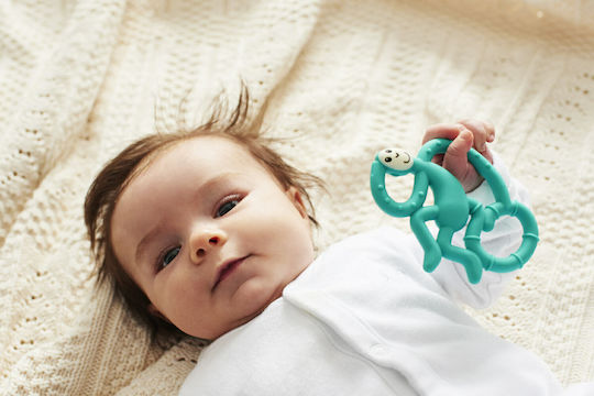 Matchstick Monkey Dancing Monkey Teething Ring BPA Free Silicone for 0 m+