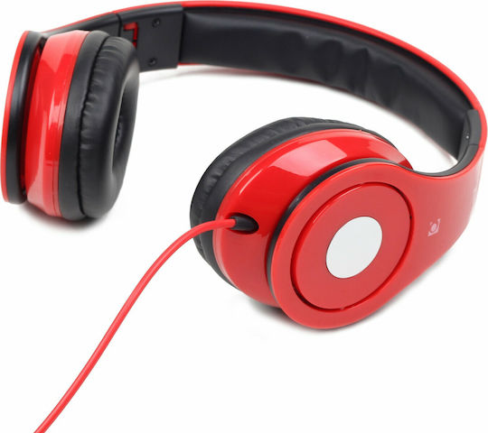 Gembird Detroit Жични Over Ear Слушалки Червени