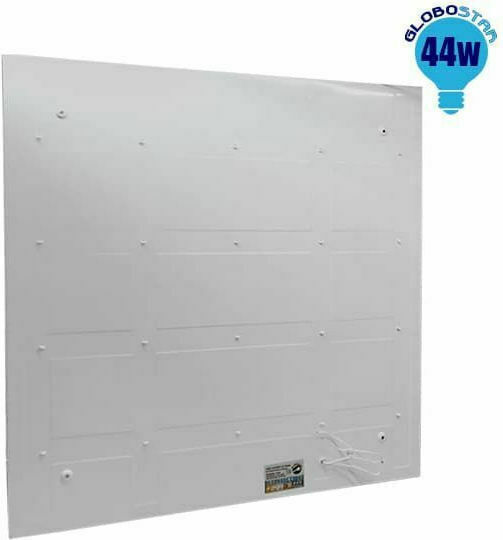 GloboStar Panou LED Pătrat Încastrat 44W cu Lumină Alb Natural 4500K 60x60cm 2 Buc