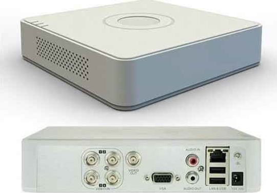 Hikvision DS-7104HGHI-F1 Καταγραφικό HVR 4 Καναλιών με Ανάλυση HD